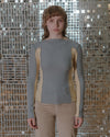 BASERANGE Long Sleeve T-Shirt TTML Collection Ribbed Cotton Portugal BAS-TTML-RB-SP25-BOW BLUE/HEN YELLOW